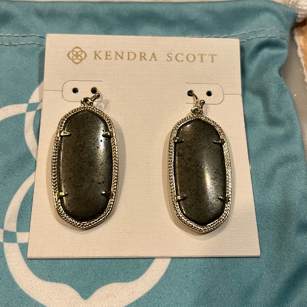 Kendra Scott Elle Earrings - Pewter